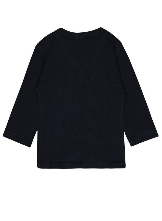 BODYCARE Cotton Blend Baby Top & Pajami Set - Navy - Image 2