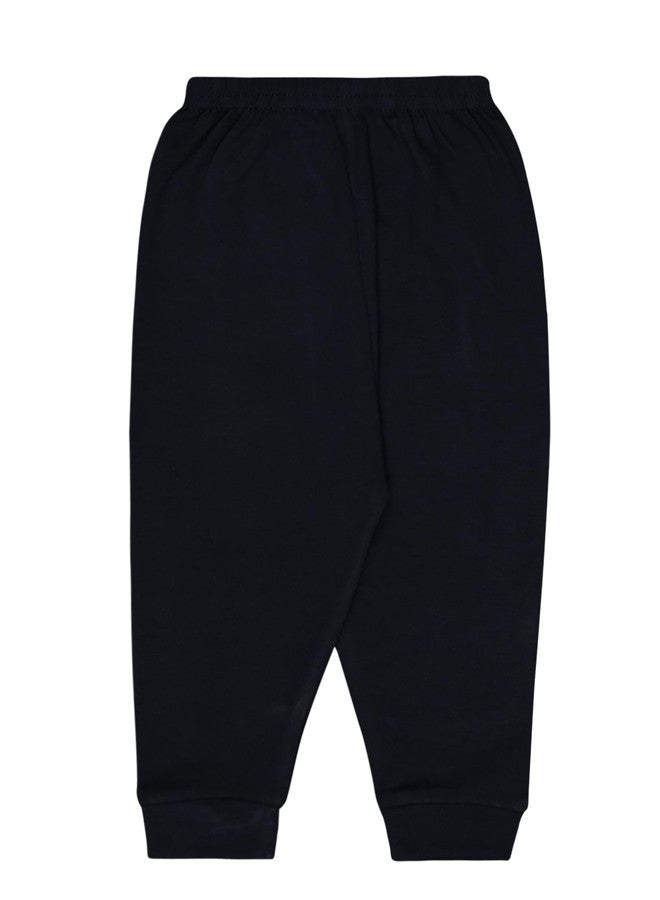 BODYCARE Cotton Blend Baby Top & Pajami Set - Navy - Image 5