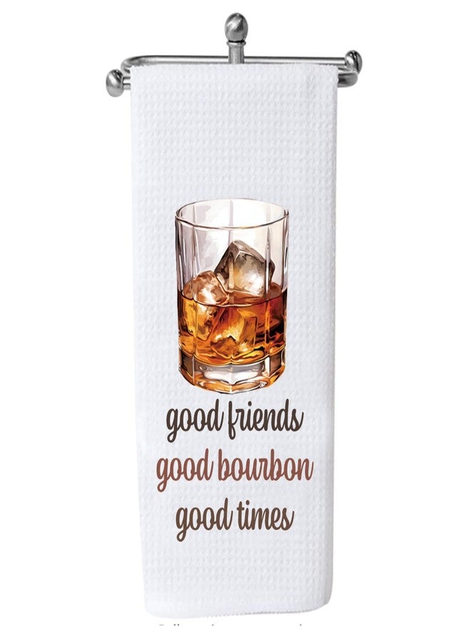 PXTIDY Bourbon Tea Towel Bourbon Kitchen Towel Bourbon Bar Towel Cocktail Towel Gift for Bourbon Lover Towel (Good Bourbon Towel) - Image 1