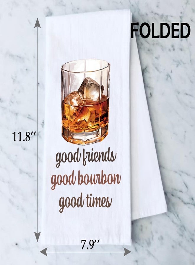 PXTIDY Bourbon Tea Towel Bourbon Kitchen Towel Bourbon Bar Towel Cocktail Towel Gift for Bourbon Lover Towel (Good Bourbon Towel) - Image 2