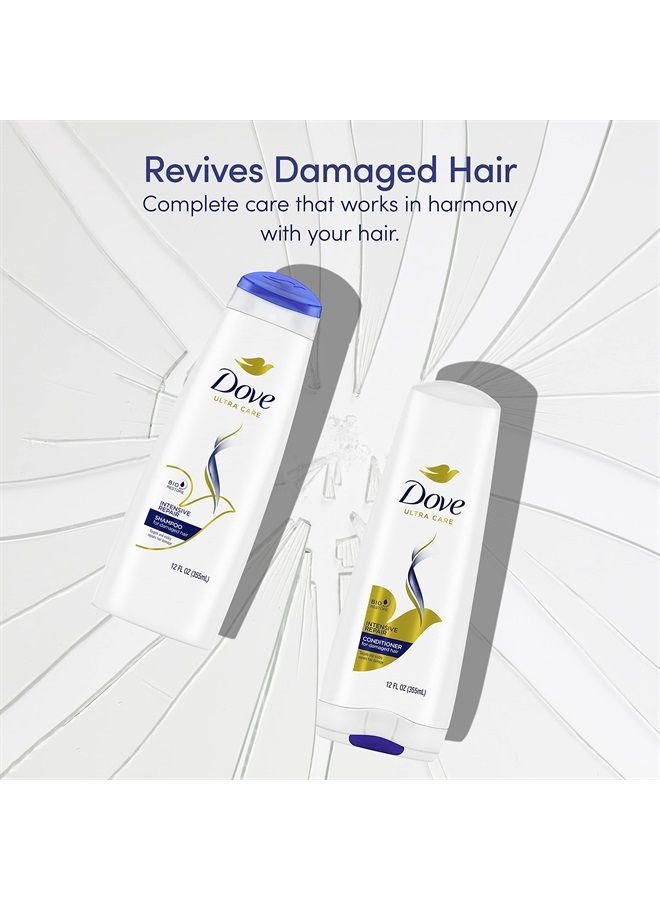 Dove شامبو العناية الفائقة للإصلاح المكثف للشعر التالف مع مركب بيولوجي لاستعادة 12 أونصة - Image 2
