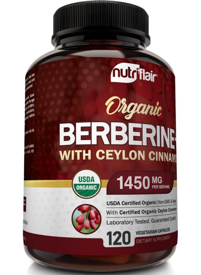NutriFlair NutriFlair Premium Berberine HCL Organic Ceylon Cinnamon - Image 4