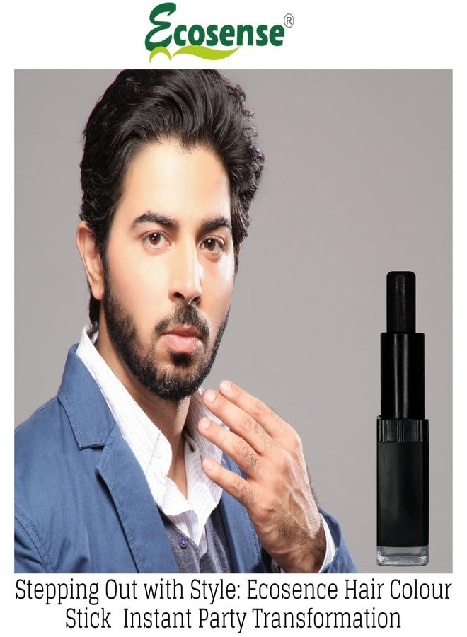 ECOSENSE Hair Colour Touch Up Stick for Men & Women | Triple Pack 4g (Black) | Easy and Quick Root Touch Up | Temporary Hair Colour | Natural Ingredients | Pack of 3 - Image 5