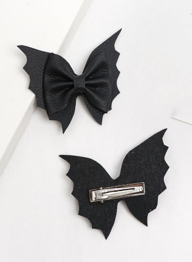 RFTWXHPN Halloween Hair Bows Clips for Girls Women Bat Hair Clip Halloween Costume Cosplay Hair Accessories for Women Gothic Bows Hair Clips Halloweens Decorations Party Hair Barrettes - Image 3