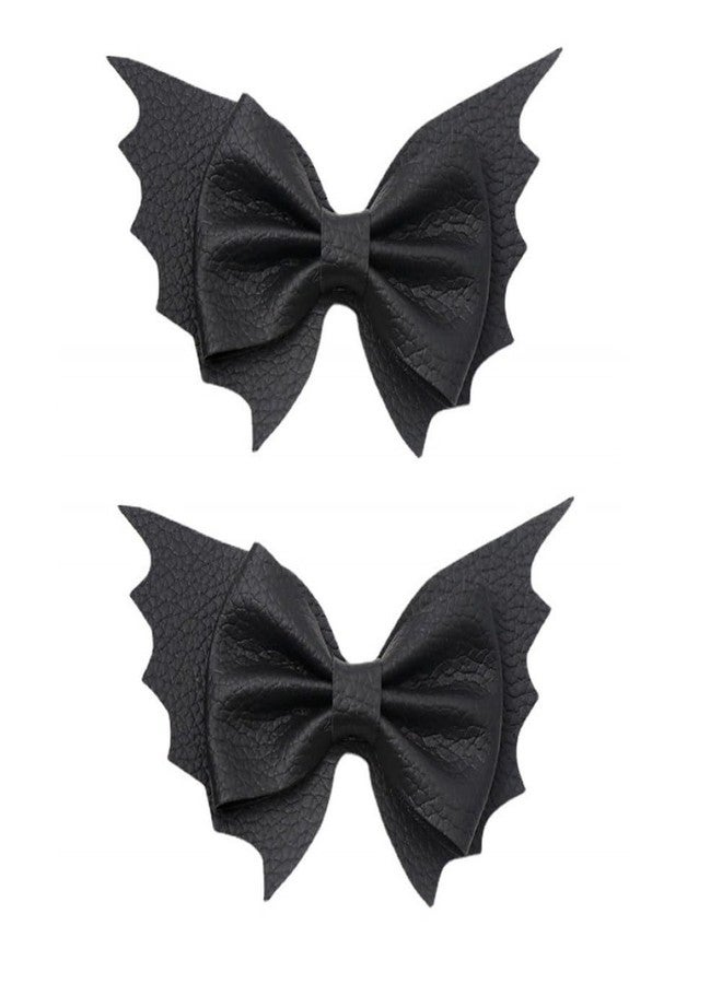 RFTWXHPN Halloween Hair Bows Clips for Girls Women Bat Hair Clip Halloween Costume Cosplay Hair Accessories for Women Gothic Bows Hair Clips Halloweens Decorations Party Hair Barrettes - Image 1