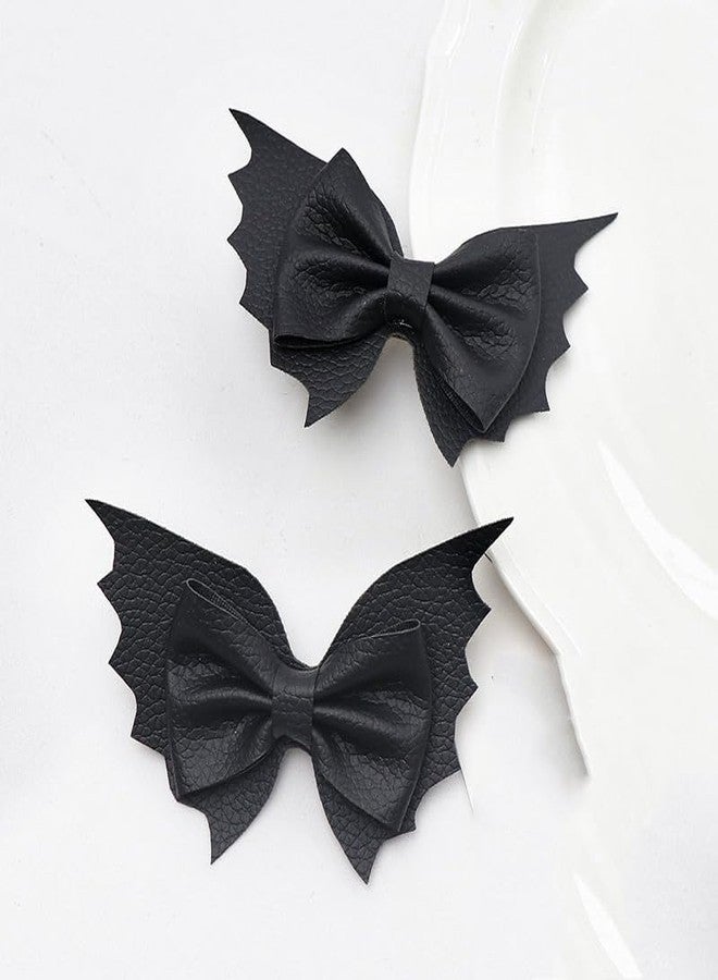 RFTWXHPN Halloween Hair Bows Clips for Girls Women Bat Hair Clip Halloween Costume Cosplay Hair Accessories for Women Gothic Bows Hair Clips Halloweens Decorations Party Hair Barrettes - Image 2