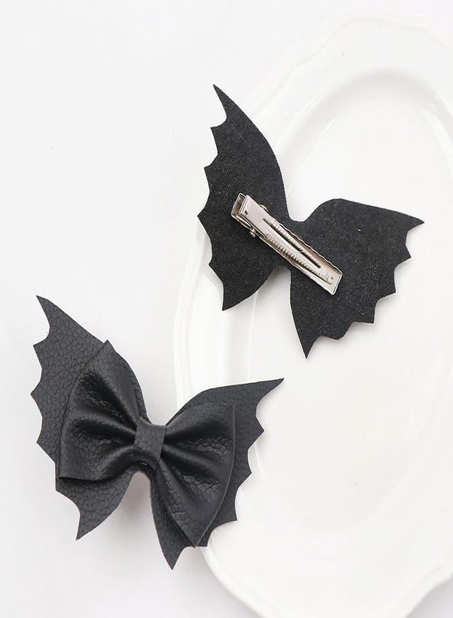 RFTWXHPN Halloween Hair Bows Clips for Girls Women Bat Hair Clip Halloween Costume Cosplay Hair Accessories for Women Gothic Bows Hair Clips Halloweens Decorations Party Hair Barrettes - Image 4