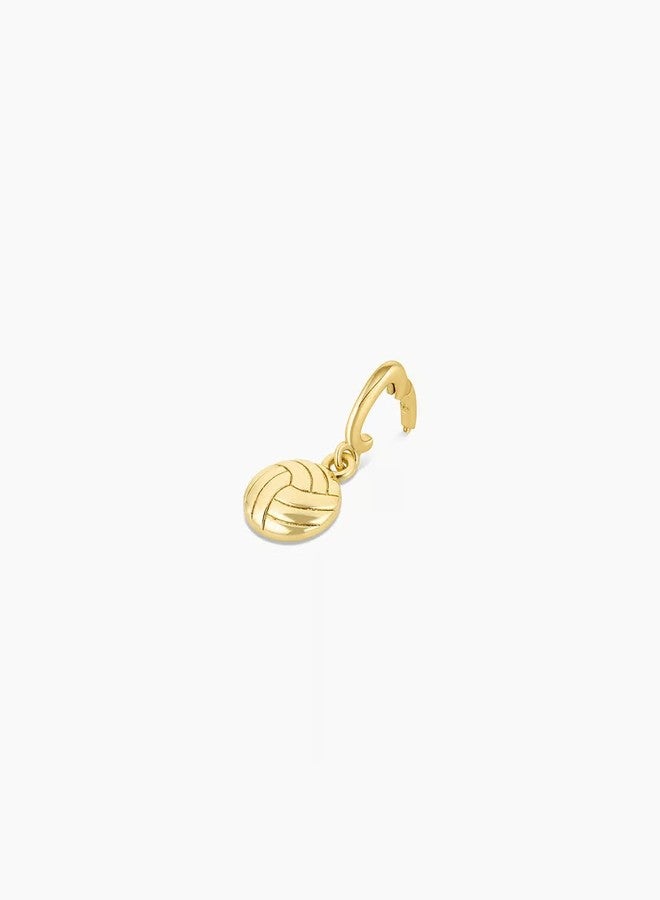 gorjana - Varsity Parker Charm 1/4" - 18k Gold-Plated Brass - Sports Enthusiasts - Personalize Your Jewelry - Easy Attachment and Removal - Image 4