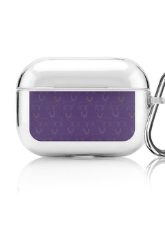 Stylizedd Classic Clear printed Case for Apple AirPods Pro 2nd Generation Thin Transparent Cover [Designed for Apple AirPods Pro 2nd Generation] - Purple Moose  - Image 1