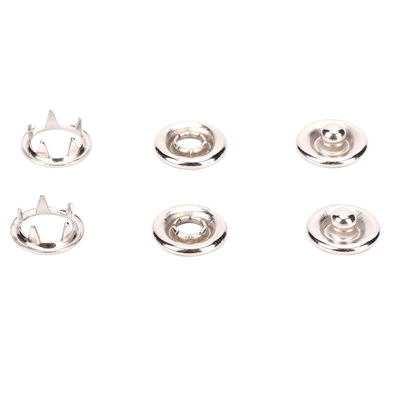 Baby Shirt Button: 50 Pcs Non-Toxic Eco-Friendly Snap Button - Anti-Loose Hollow Button for Infant Toddler Clothing Accessories - Image 2