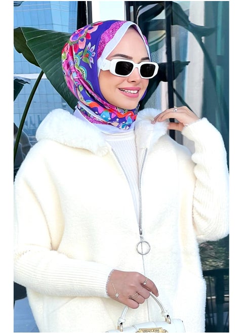 Soft Cotton Touch Patterned Hijab in mixed colours – A beautifully textured, patterned hijab that blends comfort with elegance.
