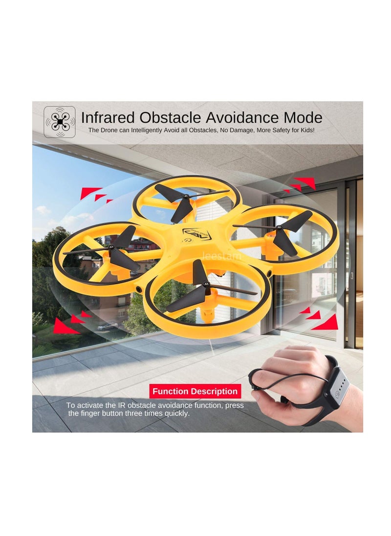 Generic - Mini RC Drone, Watch Controller Gesture Hold Quadcopter UAV Performance Gesture Sensing Stable Gimbal G-Sensing Outdoor Toy for Kids - Image 1