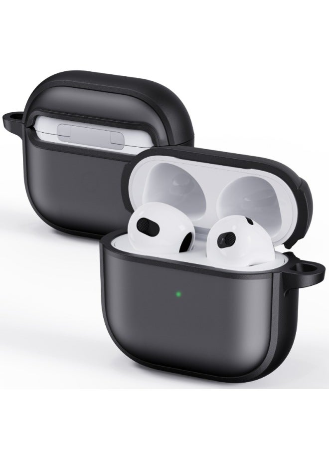 Loquat Suitable For Airpods4 Earphone Case Frosted Anti-drop Hard Shell Airpods Pro2 Earphone Protective Cover Same-color:black-Applicable Models:Airpods 3 - Image 1