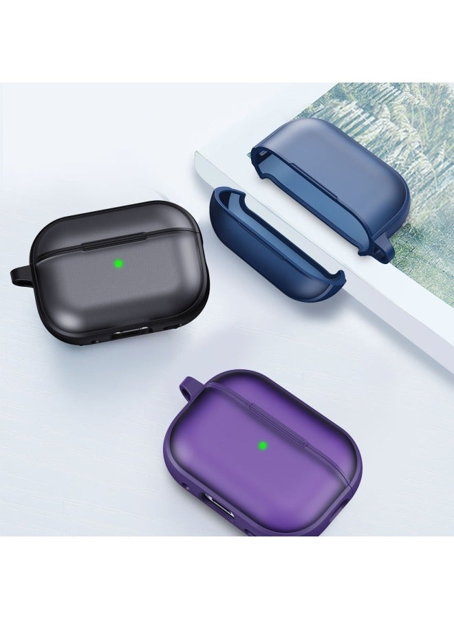 Loquat Suitable For Airpods4 Earphone Case Frosted Anti-drop Hard Shell Airpods Pro2 Earphone Protective Cover Same-color:black-Applicable Models:Airpods 3 - Image 3