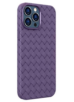 Grid Weaving Pattern Case for iPhone 14 Pro Super Soft Phone Case Purple - pzsku/Z49A672EDE1A6200DCF5AZ/45/_/1681385667/559c7143-a54d-46cd-8d33-1c014de0f8c9