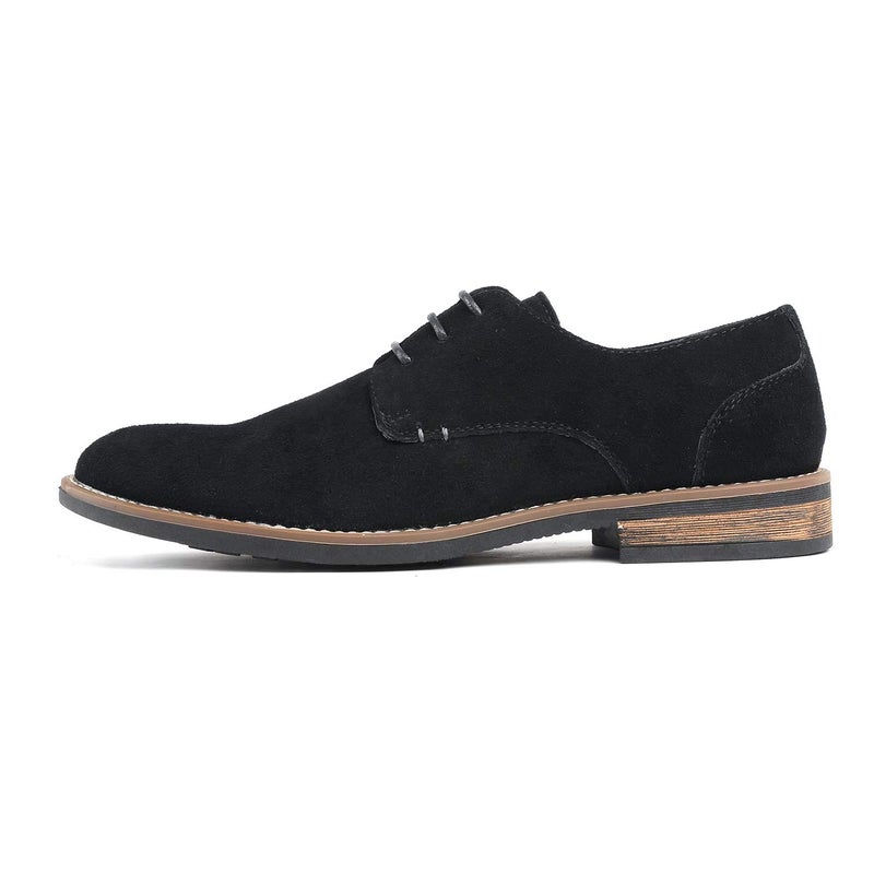 Bruno Marc Men's URBAN-08 Black Suede Leather Lace Up Oxfords Shoes - 10.5 M US - Image 2