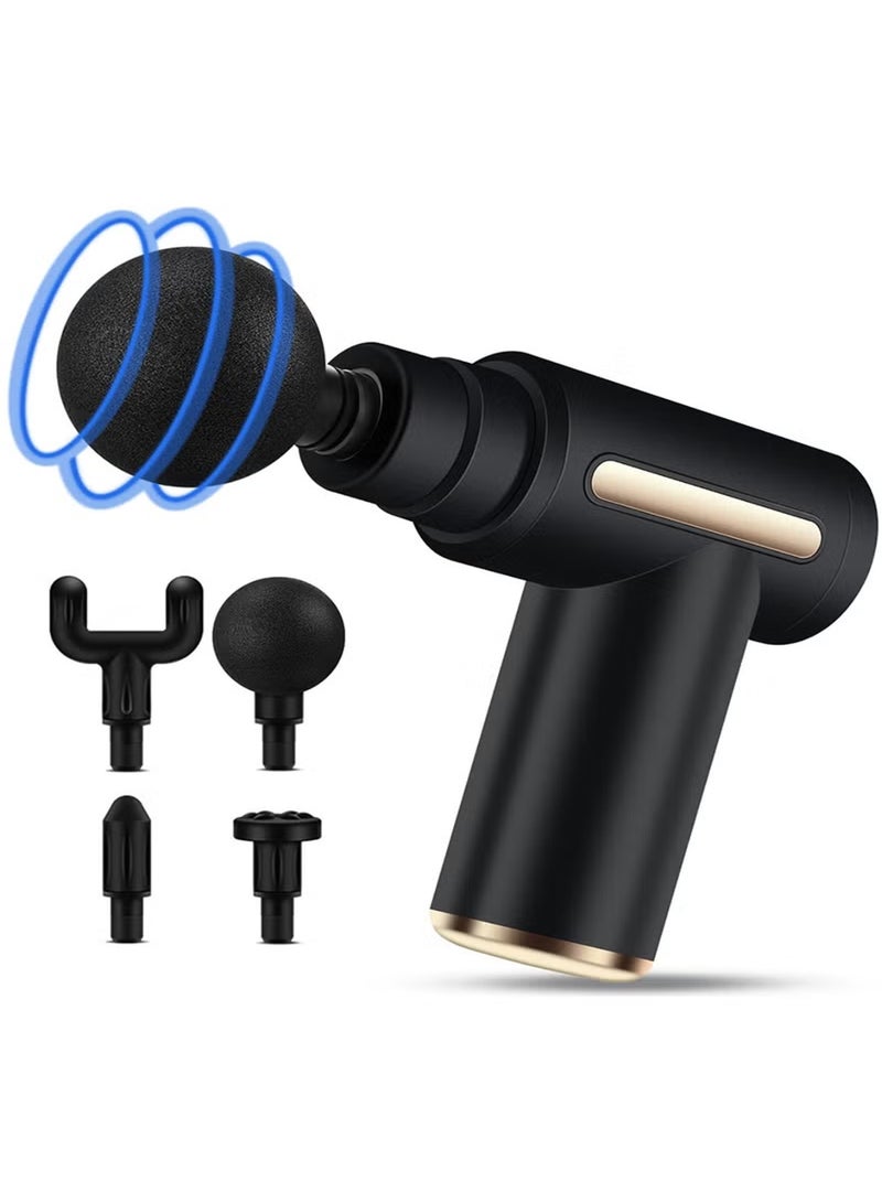 LOWHAT Mini Massage Gun Percussion Deep Tissues Muscle Massager Gun With 6 Speeds Massage Device Super Quiet Portable Electric Handheld Body Massager For Back Neck Pain Relief - Image 1