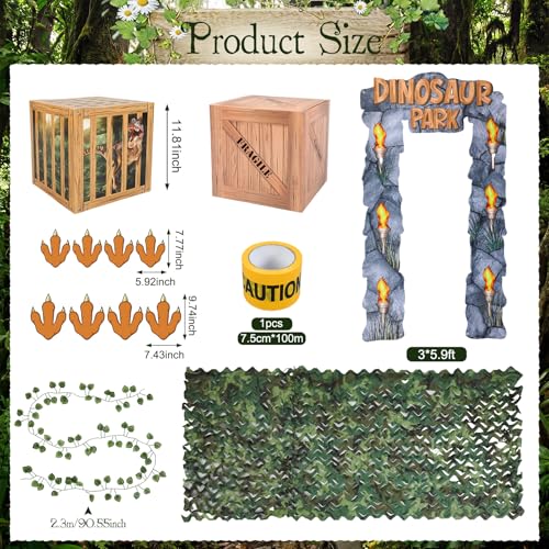 Tinlade 21 Pack Dinosaur Party Decorations Set 12 inch Dinosaur Theme Boxes Animals Decoration Boxes Table Centerpieces for Birthday Supplies Decorations - Image 5
