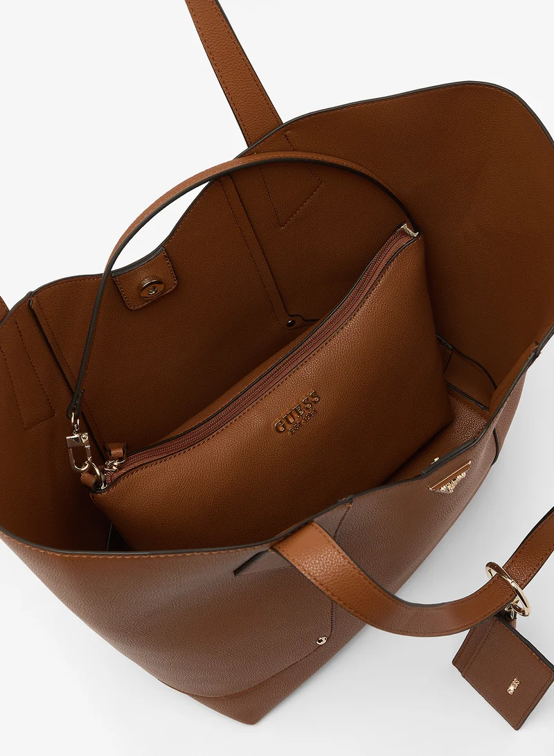 Guess COGNAC Darcy Large 2 In 1 Tote Bag for Women | Best Price UAE