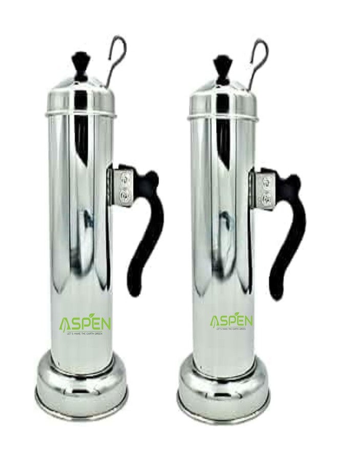 Aspen® Stainless Steel Puttu Maker/Puttu Kudam/Puttu Pot Suitable for Pressure Cooker - Pack of 2 - Image 1