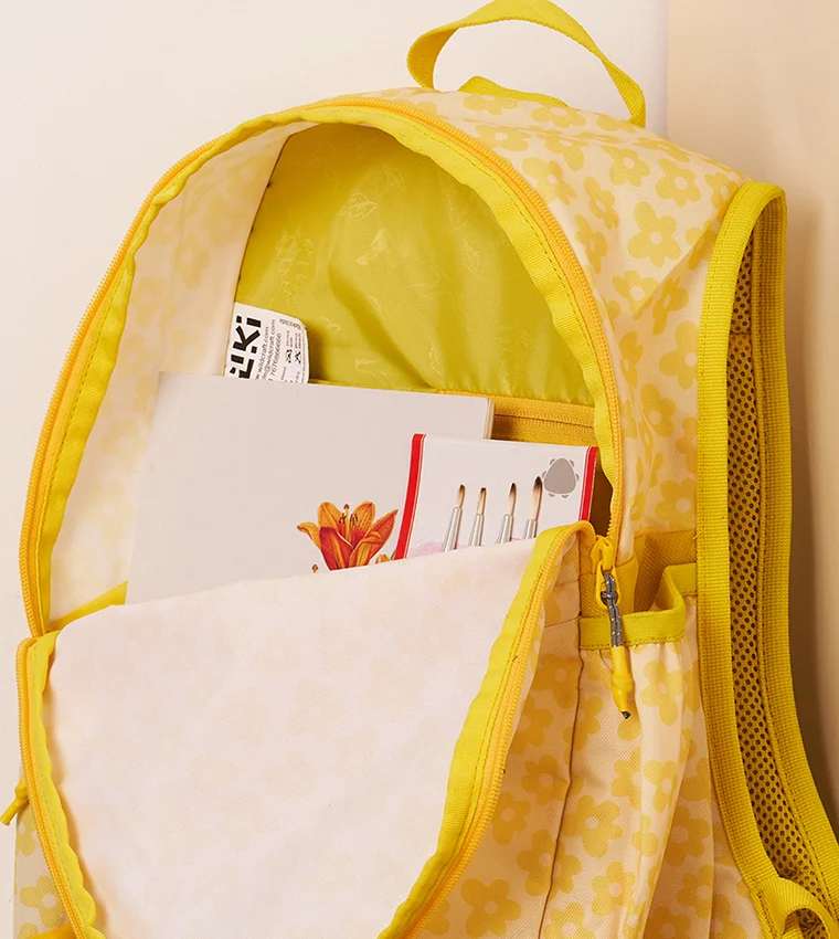 WILDCRAFT Wildcraft Wiki Girl Pack Bloom Backpack, Yellow