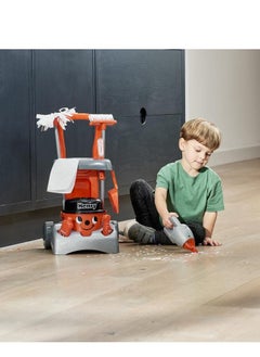 CASDON Deluxe Henry Cleaning Trolley: Red Trolley With A Working Hand Vacuum And Accessories. For Children Aged 3+  - Image 2