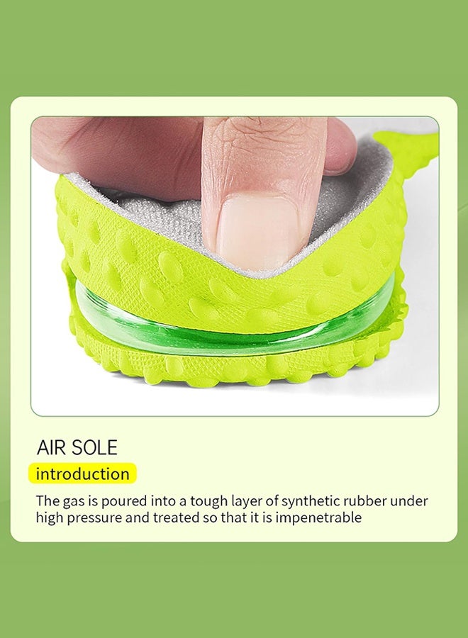 سويت لايف زوج واحد من النعال الداخلية غير المرئية لزيادة الارتفاع، نعل داخلي من إسفنج الذاكرة بارتفاع 3.5 سم، وسادات قدم لرفع الكعب للرجال والنساء، نعل رياضي قابل للتهوية لامتصاص الصدمات، يوفر امتصاصًا رائعًا للصدمات وتبطينًا لتخفيف آلام القدمين. - Image 3