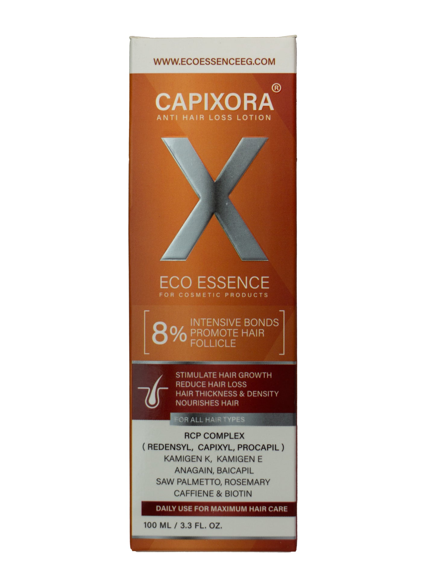 Capixora anti hair loss lotion natural and powerful formula for men and women