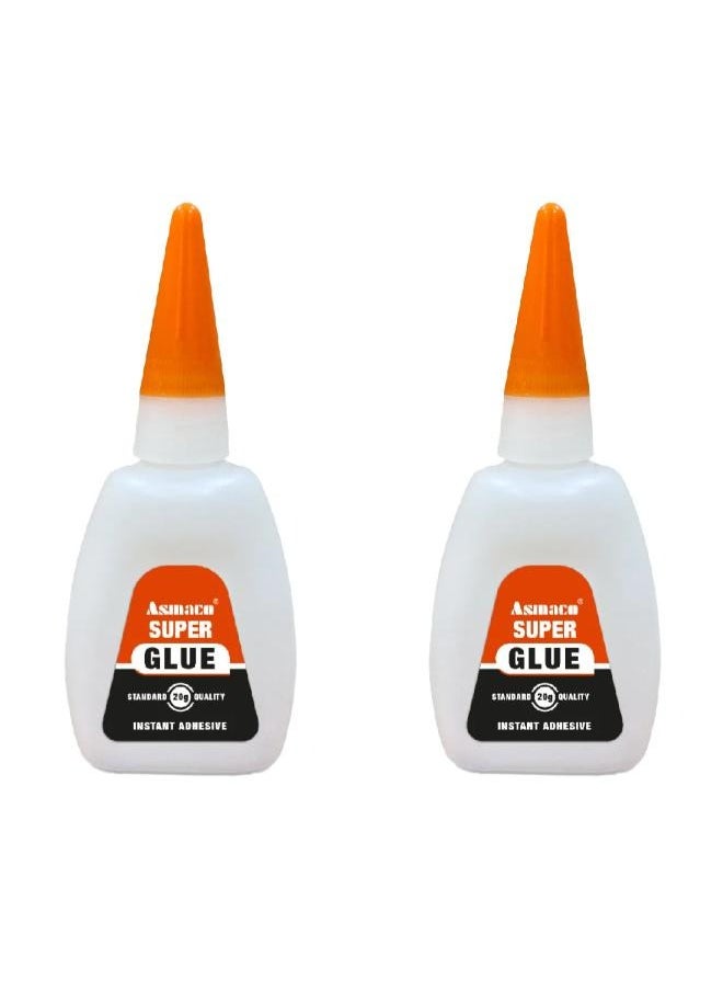Asmaco Asmaco Super Glue Standard - 20 Gms - Set of 02 