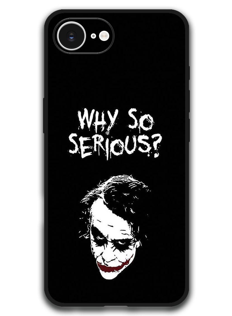 ثيودور حافظة متوافقة مع هاتف Apple iPhone 16e مقاس 6.1 بوصة، غطاء ممتص للصدمات ومقاوم للصدمات - Why So Serious (2) - Image 1