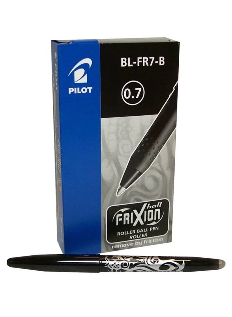 PILOT 12-Piece Frixion Erasable Ball Pen 0.7mm Tip Black Ink - Image 2