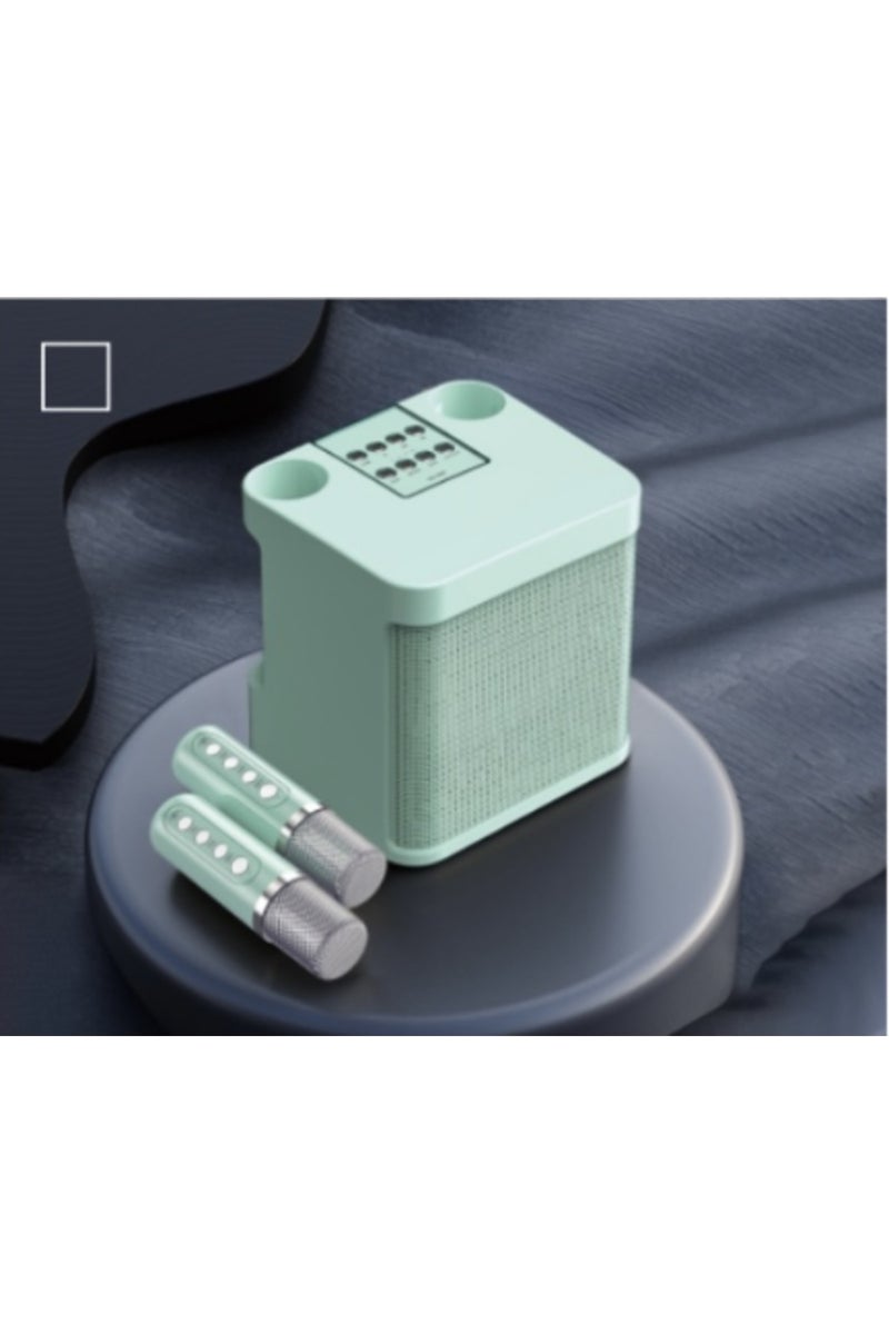 High-Performance Karaoke Bluetooth Speaker with Dual Wireless Mic System