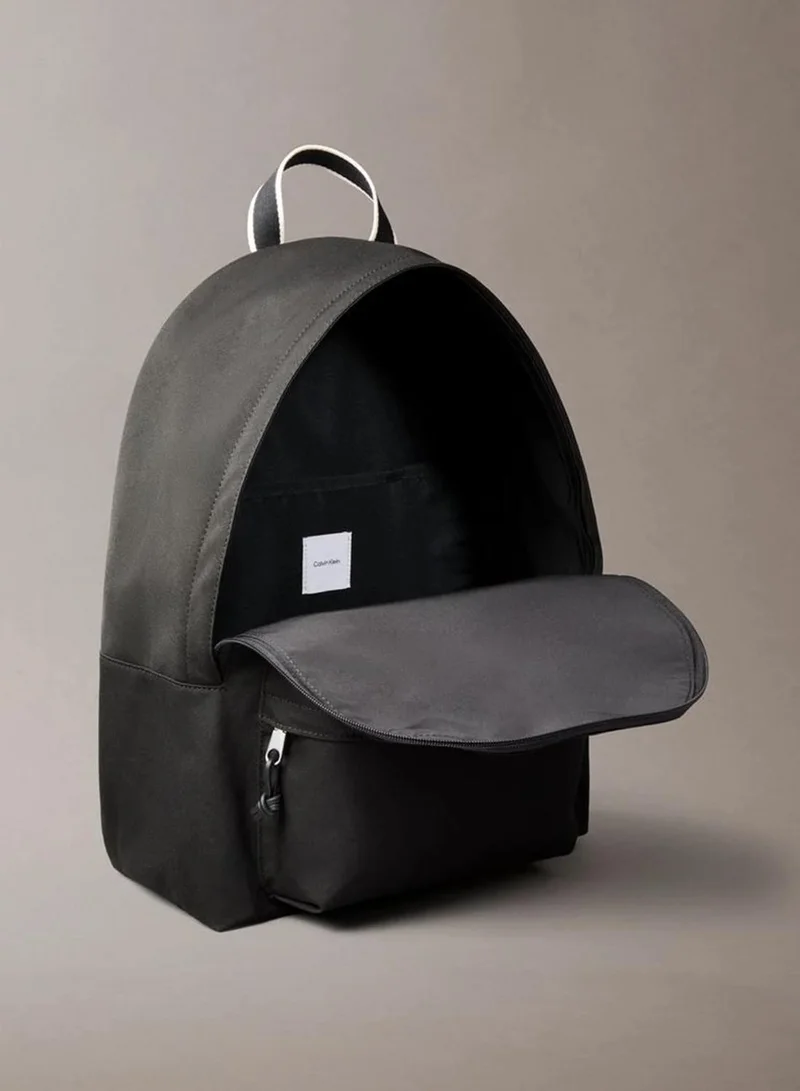 Calvin Klein Black Logo Graphic Dome Backpack for Men | Best Price UAE
