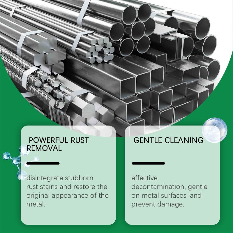 Jakehoe Metal Rust Remover Steel Metal Decontamination And Rust Removal Long-Lasting Protection Quick-Drying Rust Remover - Image 3