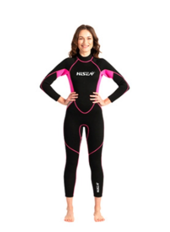 Hisea Full Wetsuit 3mm Neoprene Diving Suits for Men Women Youth, Thermal Thicken Swimwear Long Sleeve UV Protection Back Zip Jumpsuit for Scuba Snorkeling Surfing Swimming Water Sports - Image 4
