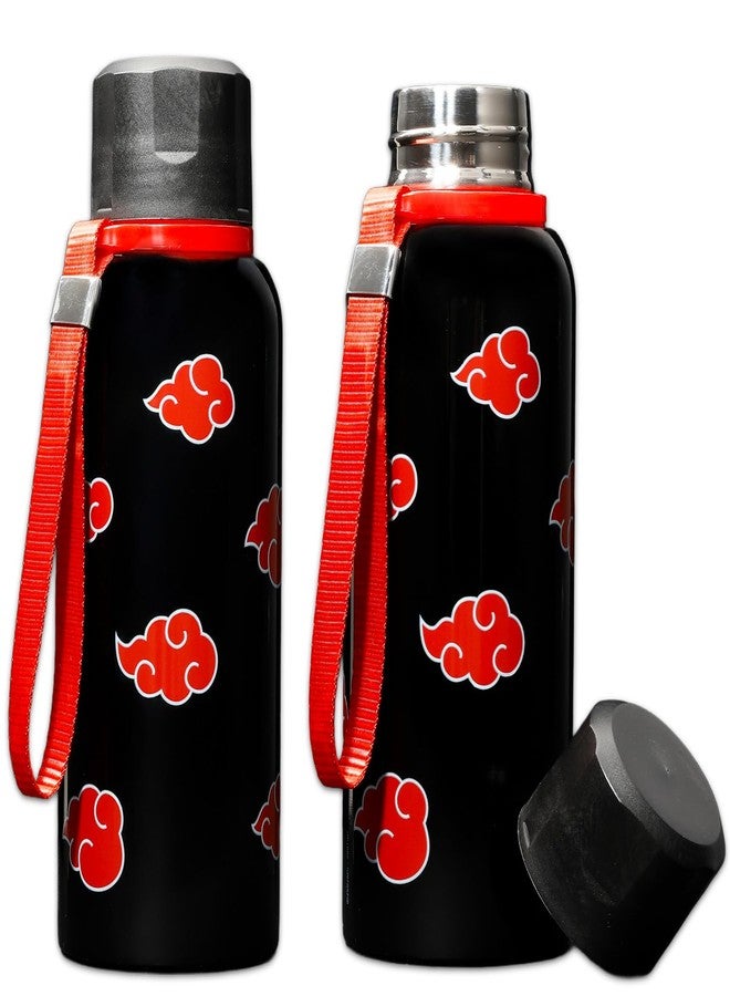 Naruto Shippuden Water Bottle Set - Bundle with 12 Oz Water Bottle with Strap and 32 Oz Water Bottle Plus More | Naruto Merchandise - Image 2