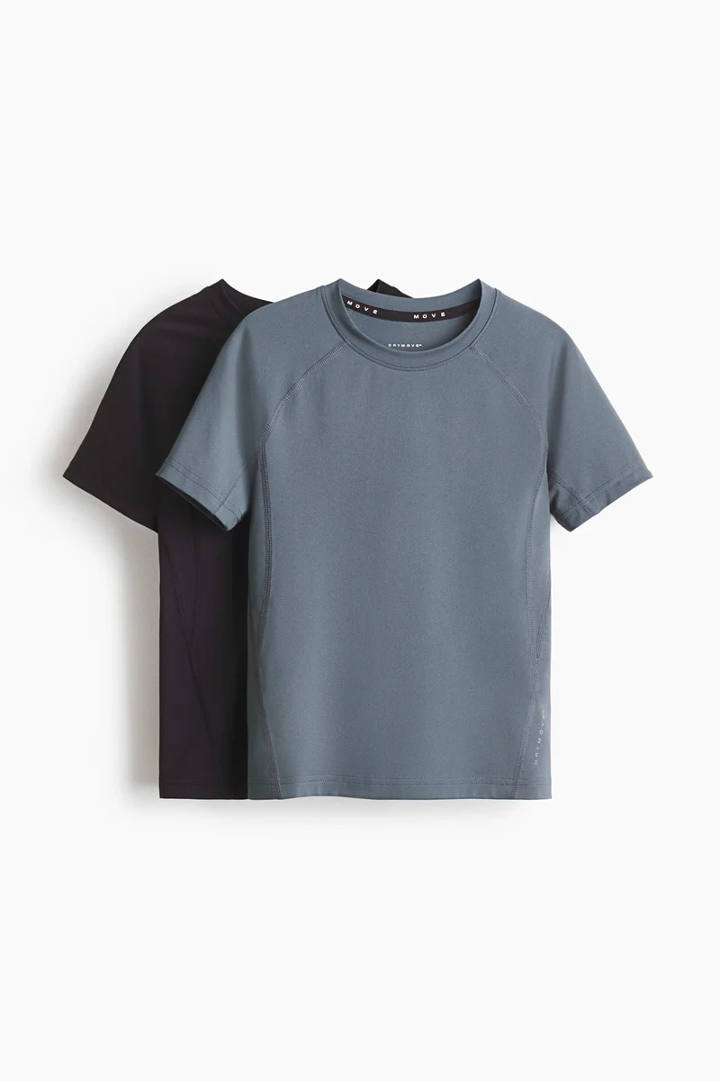 H&M 2-pack Slim Fit Training T-shirts with DryMove™