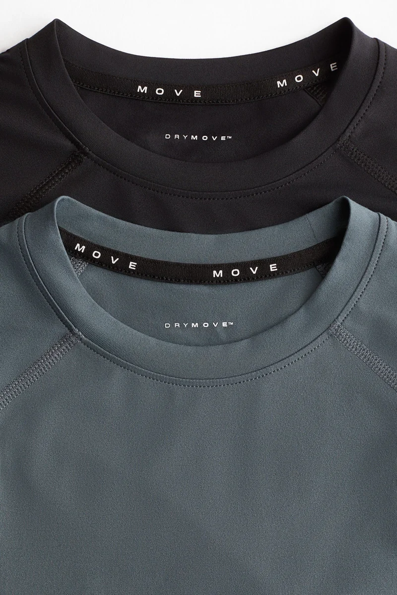 H&M 2-pack Slim Fit Training T-shirts with DryMove™