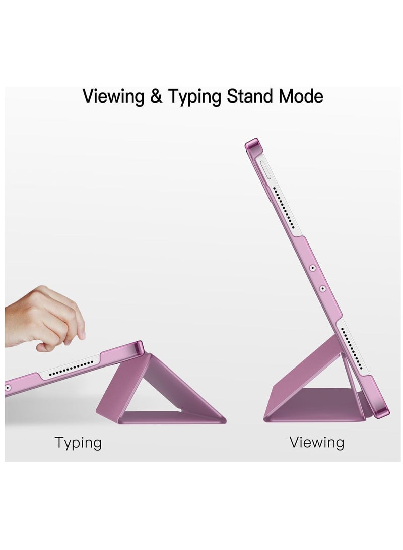 جي تيك حافظة لجهاز آيباد برو موديل 11 بوصة متوافق مع غطاء القلم الرصاص للتنبيه والنوم التلقائي باللون الوردي - Image 4