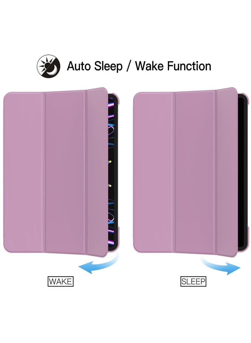 جي تيك حافظة لجهاز آيباد برو موديل 11 بوصة متوافق مع غطاء القلم الرصاص للتنبيه والنوم التلقائي باللون الوردي - Image 5