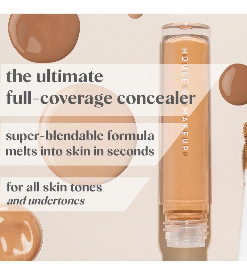 House Of Makeup Matte Concealer for Dark Circles Pigmentation  NonCrease NonCakey  Long Wear Waterproof Sweatproof  Full Coverage Concealer for Oily Skin  For Face Makeup  6 ML FL01  Fair to Light Skin Tone - Image 2