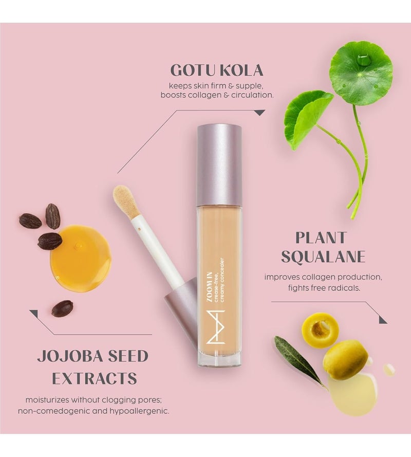 House Of Makeup Matte Concealer for Dark Circles Pigmentation  NonCrease NonCakey  Long Wear Waterproof Sweatproof  Full Coverage Concealer for Oily Skin  For Face Makeup  6 ML FL01  Fair to Light Skin Tone - Image 5