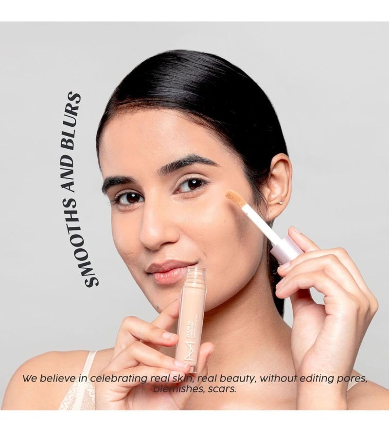 House Of Makeup Matte Concealer for Dark Circles Pigmentation  NonCrease NonCakey  Long Wear Waterproof Sweatproof  Full Coverage Concealer for Oily Skin  For Face Makeup  6 ML FL01  Fair to Light Skin Tone - Image 4