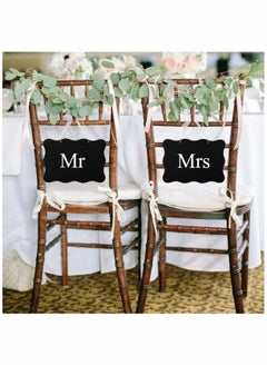 Y&D Mini Wooden Chalkboard Double Sided Hanging Blackboard with Lace Design Message Board Sign for Parties Festive Events Decoratio 2Pcs  - Image 2