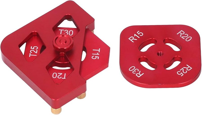 مجموعة قالب جهاز التوجيه من سبائك الألومنيوم أدوات النجارة زاوية مستديرة - Image 3