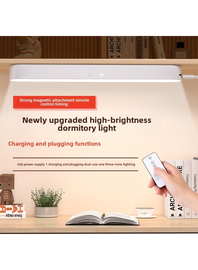 Eye-protecting Table Lamp Led Nightlight Student-specific Atmosphere Lamp Dormitory Bedside Lamp Creative Gift Small Table Lamp-Color:35cm Curved Lamp Holder [charging And Plugging] Three Levels Of Color Temperature + Stepless Dimming/rotatable + Cable  - Image 3