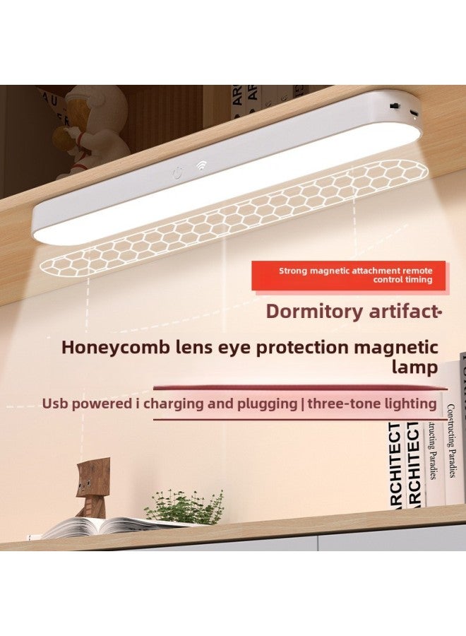 Eye-protecting Table Lamp Led Nightlight Student-specific Atmosphere Lamp Dormitory Bedside Lamp Creative Gift Small Table Lamp-Color:35cm Curved Lamp Holder [charging And Plugging] Three Levels Of Color Temperature + Stepless Dimming/rotatable + Cable  - Image 2