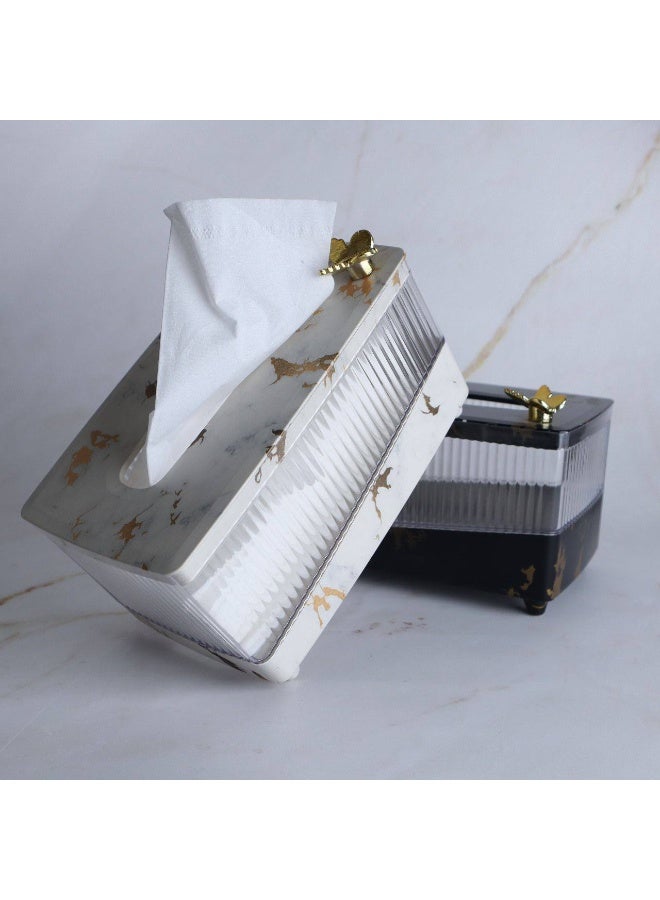 Acrylic tissue box holds up to 500 tissues - Image 3