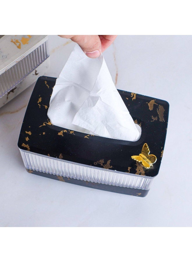 Acrylic tissue box holds up to 500 tissues - Image 1