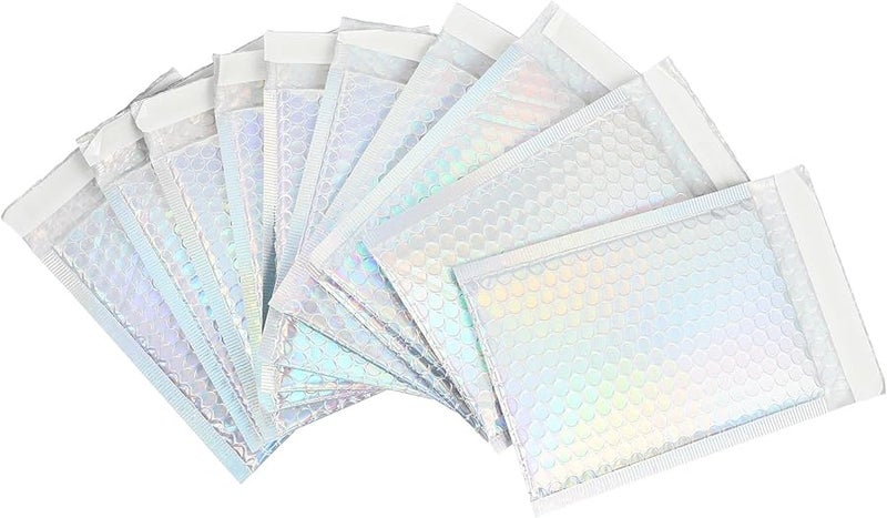 20 Pcs Colorful Bubble Mailing Envelopes 15x20cm with Adhesive Seal Padded Shipping Bags - Image 1